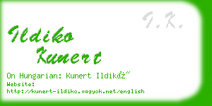 ildiko kunert business card